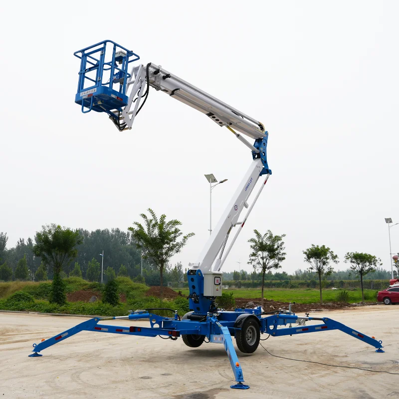 20-26m Telescopic Folding Boom Elevator Mobile Trailer Articulated Lifting Platform Crawler Boom Elevator Curved Boom Lift
20-26m Telescopic Folding Boom Elevator Mobile Trailer Articulated Lifting Platform Crawler Boom Elevator Curved Boom Lift