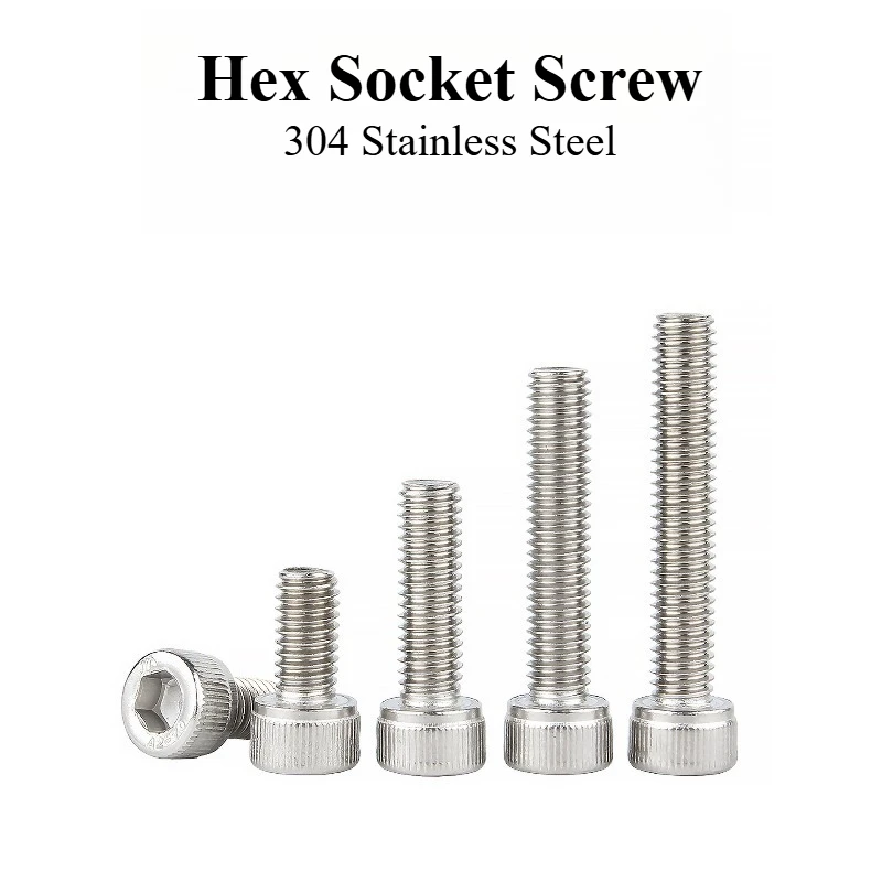 IS0 4762 Standard 304 stainless steel Allen Bolt Socket Head Cap Screw Set, cylindrical head screw M2M3M4M5M6
IS0 4762 Standard 304 stainless steel Allen Bolt Socket Head Cap Screw Set, cylindrical head screw M2M3M4M5M6
