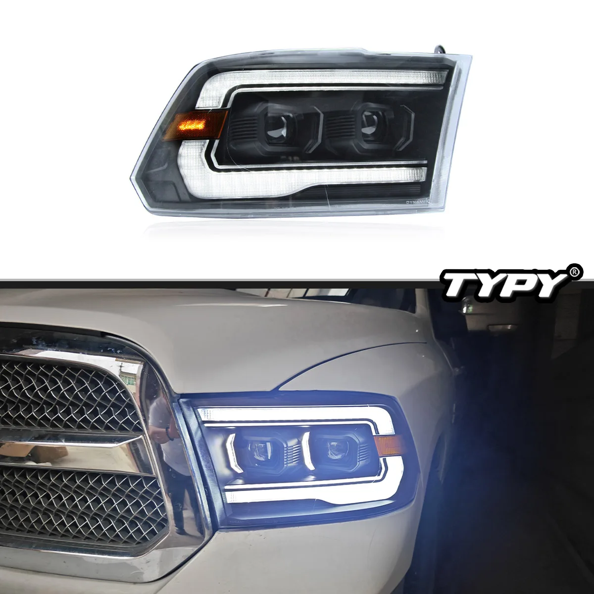 TYPY New LED Head Lamp Upgrade Modified For Dodge RAM1500 Headlight 2009-2018 Headlight Dynamic Signal Lamp Auto Accessorie
TYPY New LED Head Lamp Upgrade Modified For Dodge RAM1500 Headlight 2009-2018 Headlight Dynamic Signal Lamp Auto Accessorie