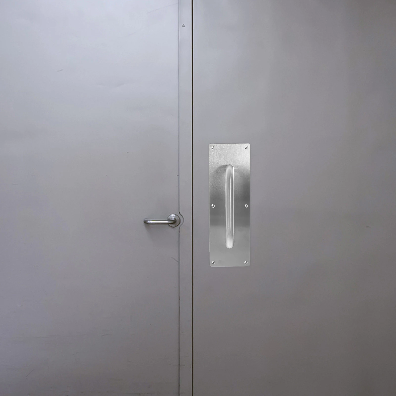 Stainless Steel Commercial Handle Push Pull Plate Heavy Duty Fireproof Door Pull Handle For Wooden Closet Shed Attic Door
Stainless Steel Commercial Handle Push Pull Plate Heavy Duty Fireproof Door Pull Handle For Wooden Closet Shed Attic Door