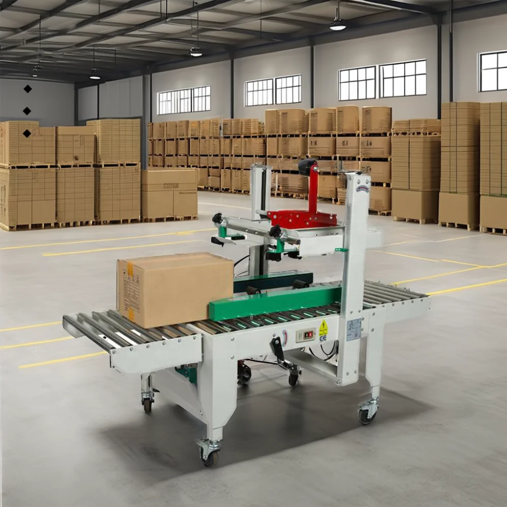 Semi-Automatic Side Belt Drive Carton / Case / Sealing Machine Carton Box Adhesive Tape Sealer with CE Certification
Semi-Automatic Side Belt Drive Carton / Case / Sealing Machine Carton Box Adhesive Tape Sealer with CE Certification