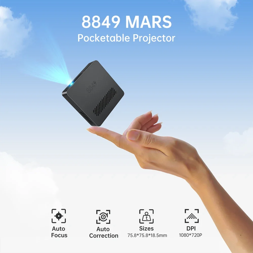 8849 MARS Mini Projector Portable DLP Projector Pocket Size Auto Focus & Key Compatible for Laptop, PC, Smartphone
8849 MARS Mini Projector Portable DLP Projector Pocket Size Auto Focus & Key Compatible for Laptop, PC, Smartphone