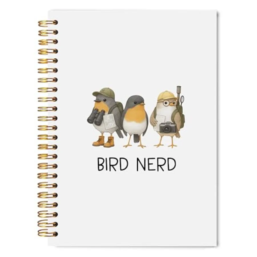 Bird Nerd Gifts Spiral Notebook Journal, Gifts for Bird Lovers Watchers Enthusiast Notebook, Birding Watching Journal for Women
Bird Nerd Gifts Spiral Notebook Journal, Gifts for Bird Lovers Watchers Enthusiast Notebook, Birding Watching Journal for Women