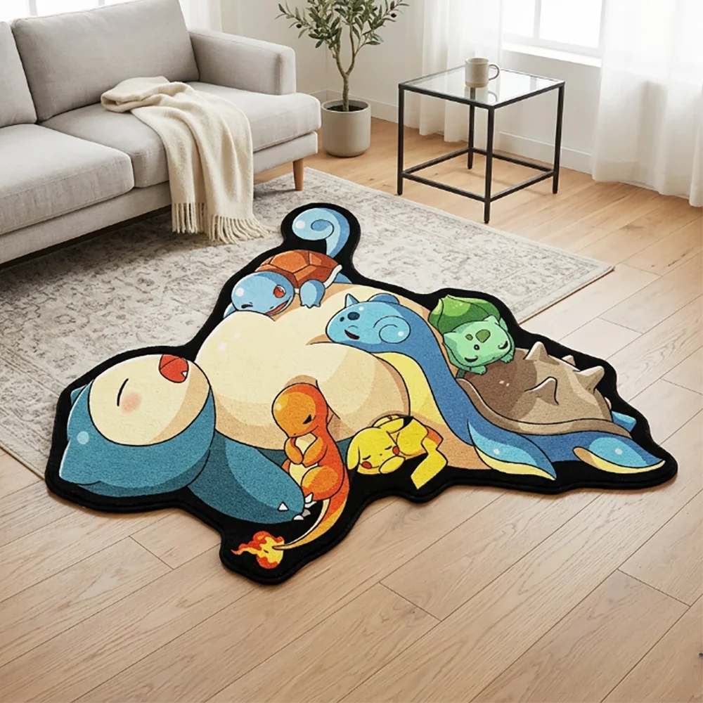 Cute Pokemon Floor Mat Snorlax & Starter Buddies Rug - Print Non-Slip Soft Carpet for Bedroom & Gaming Room Use
Cute Pokemon Floor Mat Snorlax & Starter Buddies Rug - Print Non-Slip Soft Carpet for Bedroom & Gaming Room Use