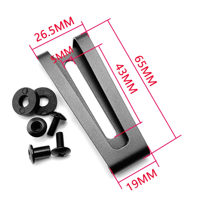 2PC Belt Loops Belt Clip Outdoor Travel Clip For Kydex Tek Lok K Sheath Special DIY W/ Screw
2PC Belt Loops Belt Clip Outdoor Travel Clip For Kydex Tek Lok K Sheath Special DIY W/ Screw