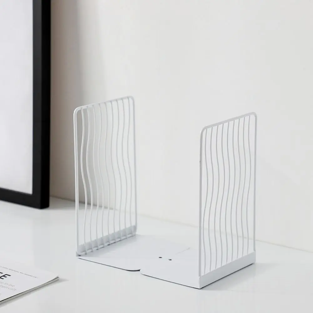 Modern Hollow Metal Bookends Anti-slip Reusable Simple Book Stand Space Saving Vertical Desktop Bookshelf Students
Modern Hollow Metal Bookends Anti-slip Reusable Simple Book Stand Space Saving Vertical Desktop Bookshelf Students