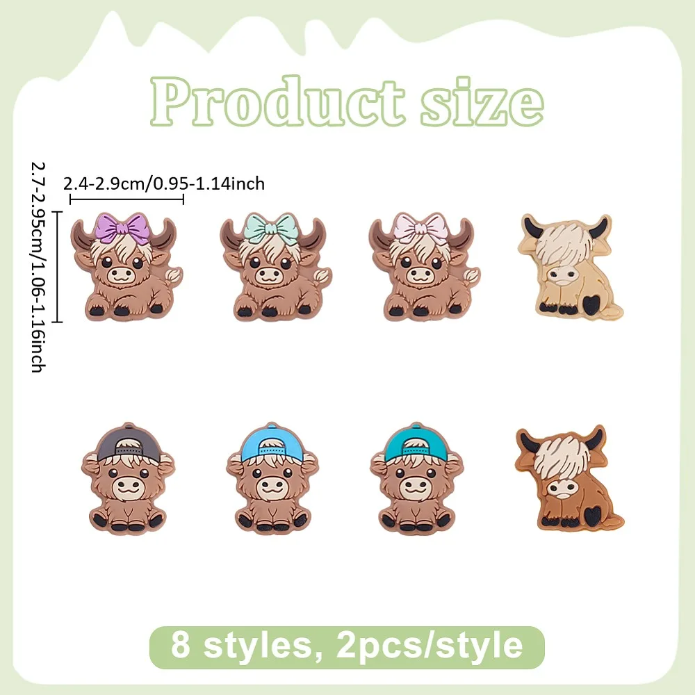 16Pcs 8 Styles Elk Yak Food Grade Eco-Friendly Focal Beads Mixed Color 27~29.5x24~29x9~9.5mm Hole: 1.8~3.5mm
16Pcs 8 Styles Elk Yak Food Grade Eco-Friendly Focal Beads Mixed Color 27~29.5x24~29x9~9.5mm Hole: 1.8~3.5mm