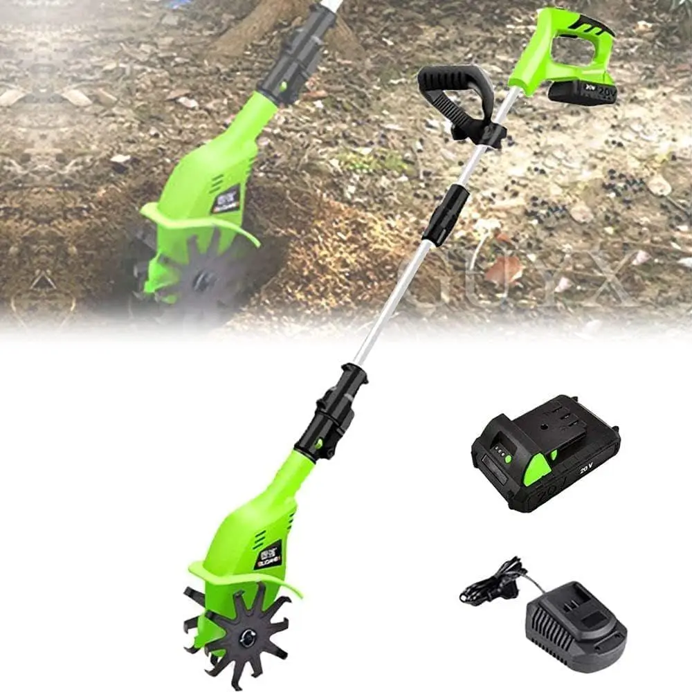 Electric Garden Tiller & Cultivator with 4000mAh Rechargeable Lithium Battery for Compact Soil & Lawn Care
Electric Garden Tiller & Cultivator with 4000mAh Rechargeable Lithium Battery for Compact Soil & Lawn Care