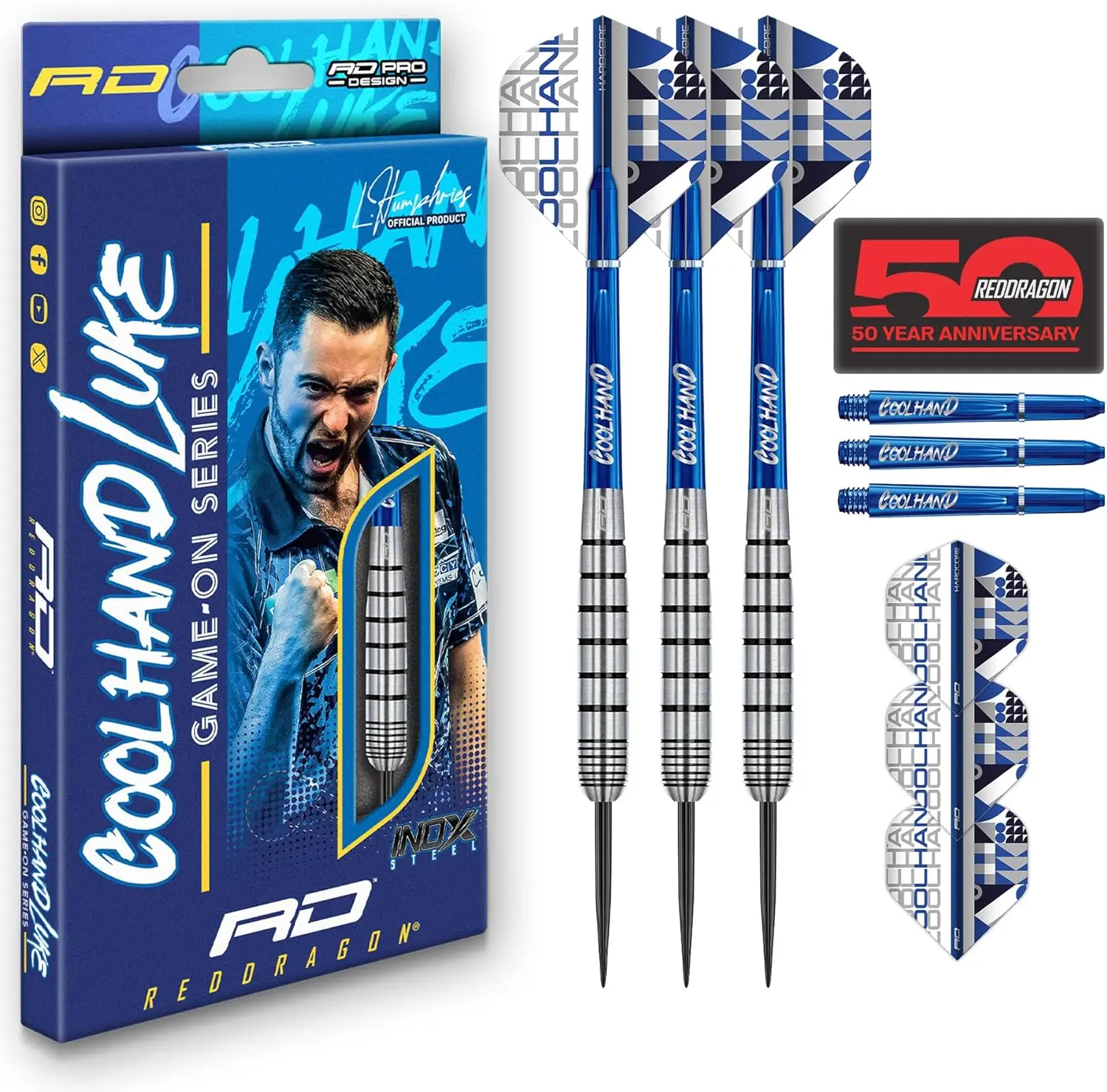 Game On Professional Player Series Steel Tip Darts Set with Flights and Shafts
Game On Professional Player Series Steel Tip Darts Set with Flights and Shafts