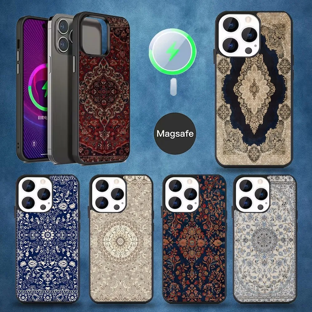 Persian Carpet Floral Pattern Phone Case For iPhone 16,15,14,13,12,11,Pro,Max,Plus,Mini,Magsafe,Magnetic Wireless Charging Case
Persian Carpet Floral Pattern Phone Case For iPhone 16,15,14,13,12,11,Pro,Max,Plus,Mini,Magsafe,Magnetic Wireless Charging Case