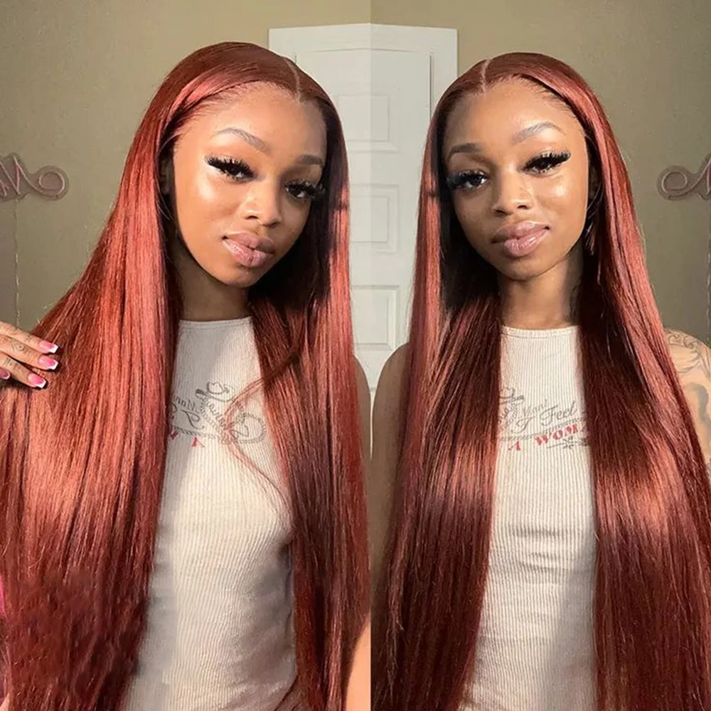 30-дюймовые красновато-коричневые парики фронта шнурка 13X6, человеческие волосы # 33 Прямые 13x4 Hd парики фронта шнурка, предварительно выщипанные человеческие волосы
30-дюймовые красновато-коричневые парики фронта шнурка 13X6, человеческие волосы # 33 Прямые 13x4 Hd парики фронта шнурка, предварительно выщипанные человеческие волосы