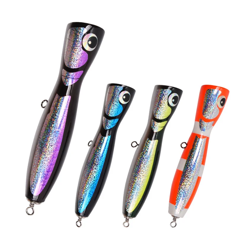 Popper120g Fishing Lure Topwater wood Floating Surface Bait With Treble Hooks Big Mouth Saltwater Sea Hard Baits Fishing Goods
Popper120g Fishing Lure Topwater wood Floating Surface Bait With Treble Hooks Big Mouth Saltwater Sea Hard Baits Fishing Goods