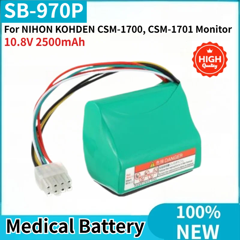 Brand New SB-970P High Quality Medical Battery 10.8V 2500mAh for NIHON KOHDEN CSM-1700, CSM-1701 Monitor Replacement Battery
Brand New SB-970P High Quality Medical Battery 10.8V 2500mAh for NIHON KOHDEN CSM-1700, CSM-1701 Monitor Replacement Battery