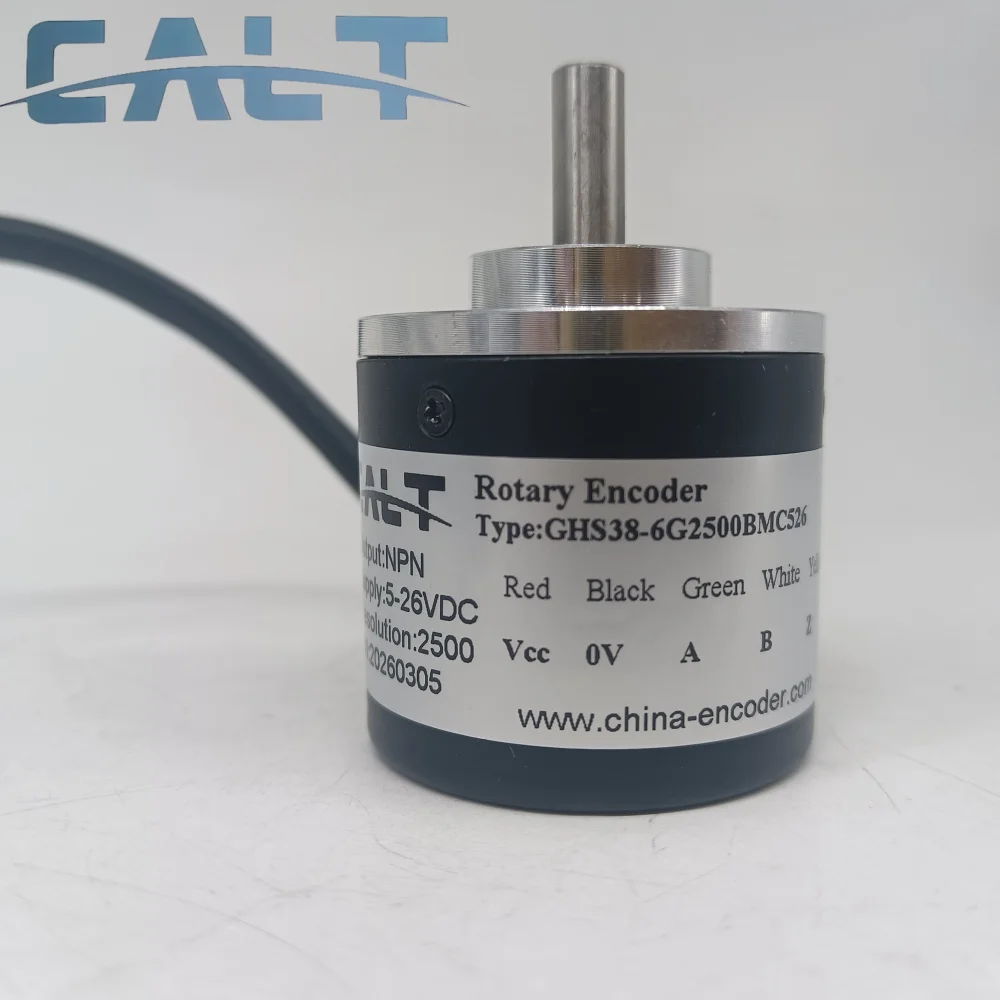 Good Price 38mm 5v Line Driver Incremental Rotary Encoder 360 500 1000 1024 2000 2500 PPR Pulse GHS38 Similar to E6B2 Encoder
Good Price 38mm 5v Line Driver Incremental Rotary Encoder 360 500 1000 1024 2000 2500 PPR Pulse GHS38 Similar to E6B2 Encoder