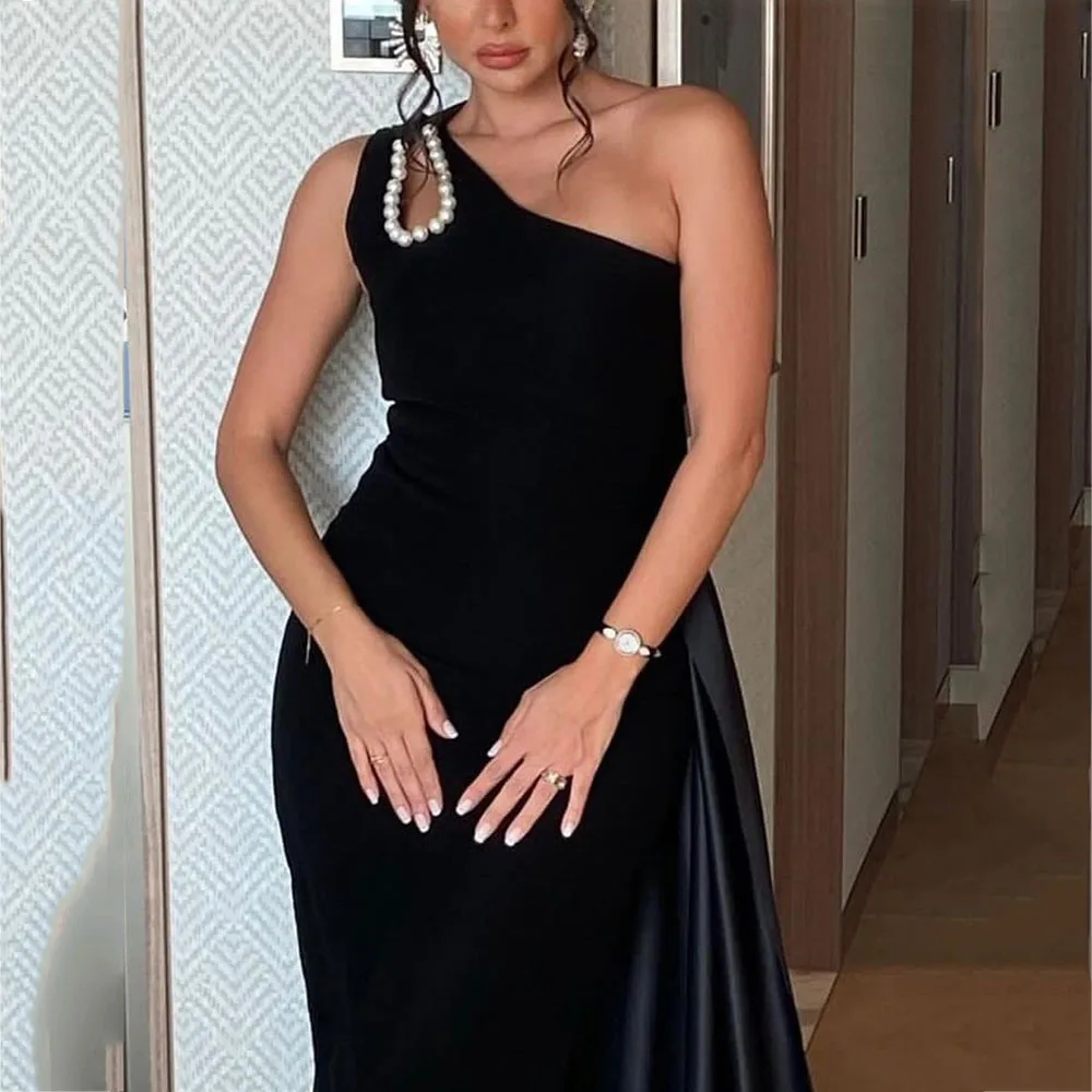 Formal Pleats One-shoulder Straight Women Evening Dresses Pearls Cut-Out Draped Sleeveless Floor-length Prom Gowns
Formal Pleats One-shoulder Straight Women Evening Dresses Pearls Cut-Out Draped Sleeveless Floor-length Prom Gowns