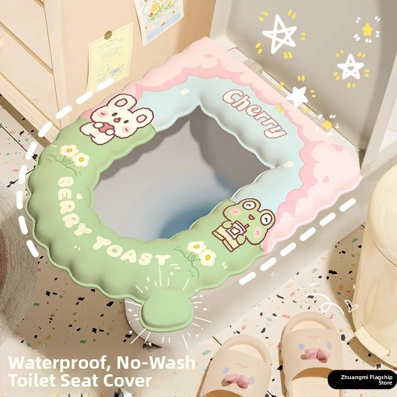 EVA Cartoon 2025 New Waterproof Thickened Silicone Toilet Cover Four Seasons Universal Toilet Mat Home Washable
EVA Cartoon 2025 New Waterproof Thickened Silicone Toilet Cover Four Seasons Universal Toilet Mat Home Washable