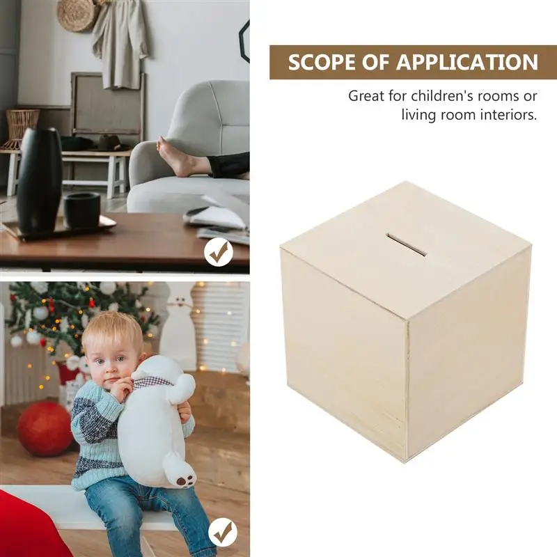 3Pcs Premium Wood Painted Money Diy Saving Bank Wooden Coin Jar Multi Function Piggy Bank Storage Container Home Decor
3Pcs Premium Wood Painted Money Diy Saving Bank Wooden Coin Jar Multi Function Piggy Bank Storage Container Home Decor