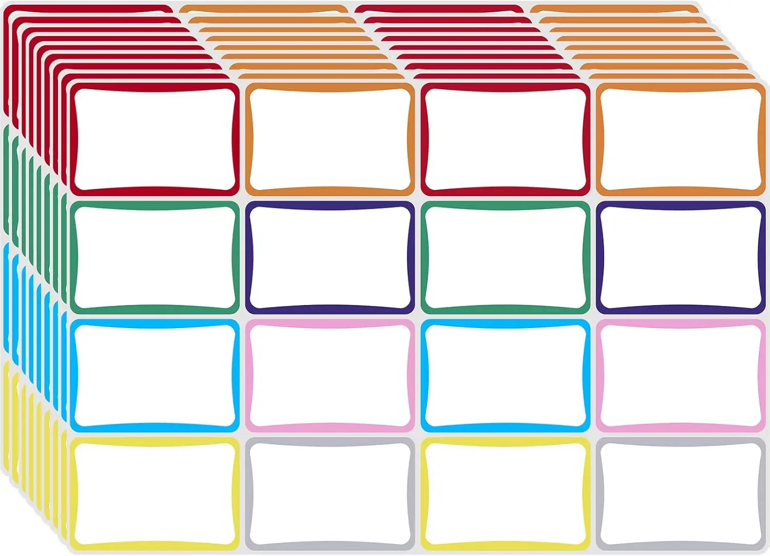 512 Colorful Name Tag Stickers, 2x3 Inch, for Classroom Office Home
512 Colorful Name Tag Stickers, 2x3 Inch, for Classroom Office Home