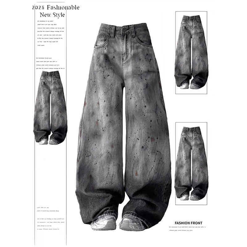ZHIZOU женские серые мешковатые джинсы Y2k в стиле эмо, винтажные джинсовые брюки в стиле Харадзюку с граффити, японский стиль 2000-х годов, джинсовые брюки большого размера в стиле гранж
ZHIZOU женские серые мешковатые джинсы Y2k в стиле эмо, винтажные джинсовые брюки в стиле Харадзюку с граффити, японский стиль 2000-х годов, джинсовые брюки большого размера в стиле гранж