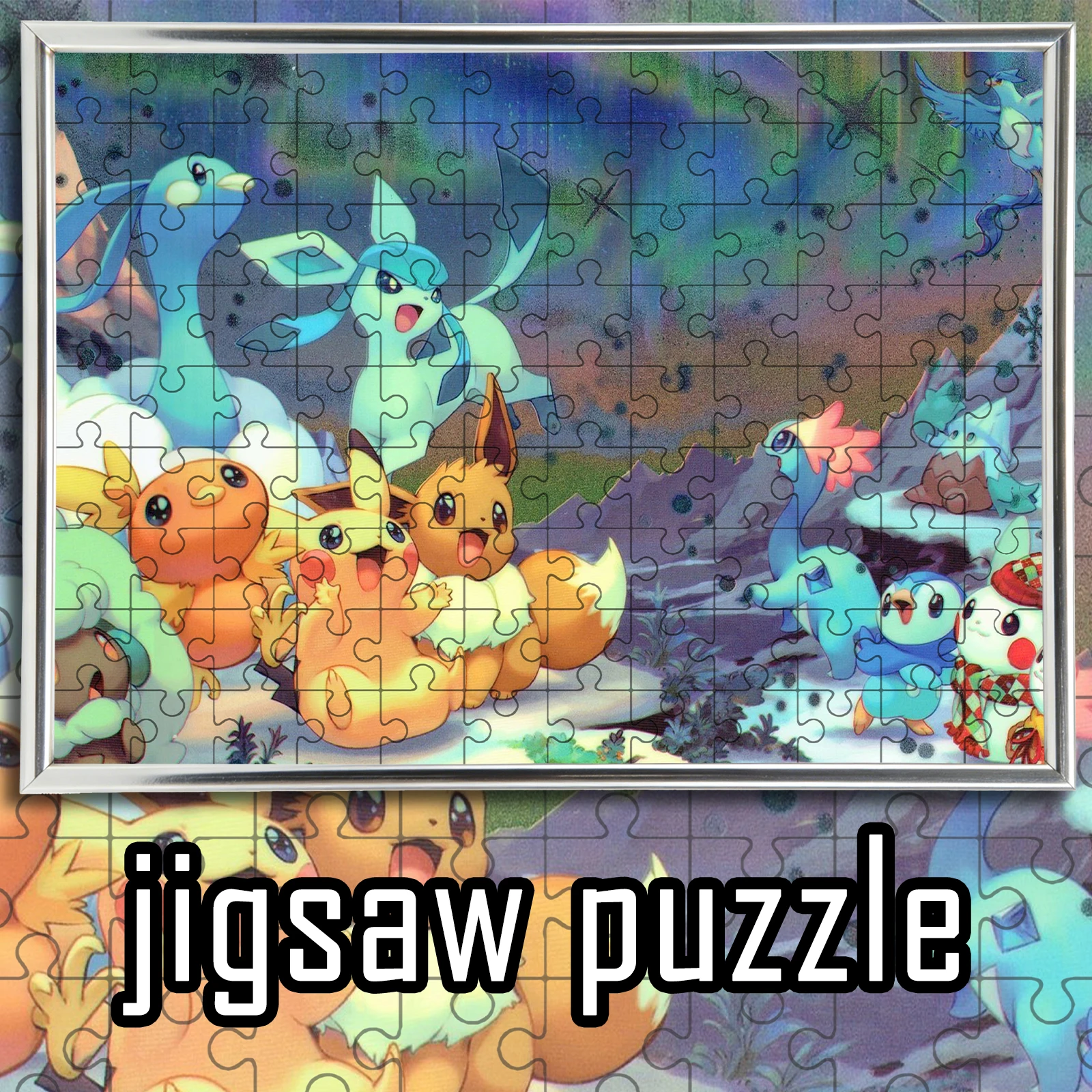 Pokemon Winter Snow Party Cute Anime Wooden Jigsaw Puzzle 108/200/300/500/1000pcs Color Box
Pokemon Winter Snow Party Cute Anime Wooden Jigsaw Puzzle 108/200/300/500/1000pcs Color Box