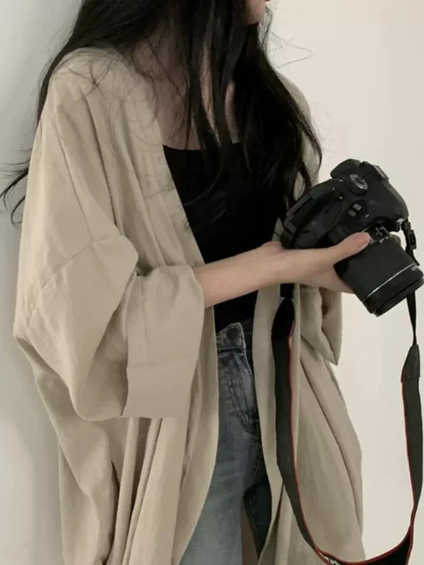 plus Size Loose Long Sleeve Women's Jacket Summer Lazy Style Korean Version Fashionable Versatile Slimming Sun Protection Shirt
plus Size Loose Long Sleeve Women's Jacket Summer Lazy Style Korean Version Fashionable Versatile Slimming Sun Protection Shirt