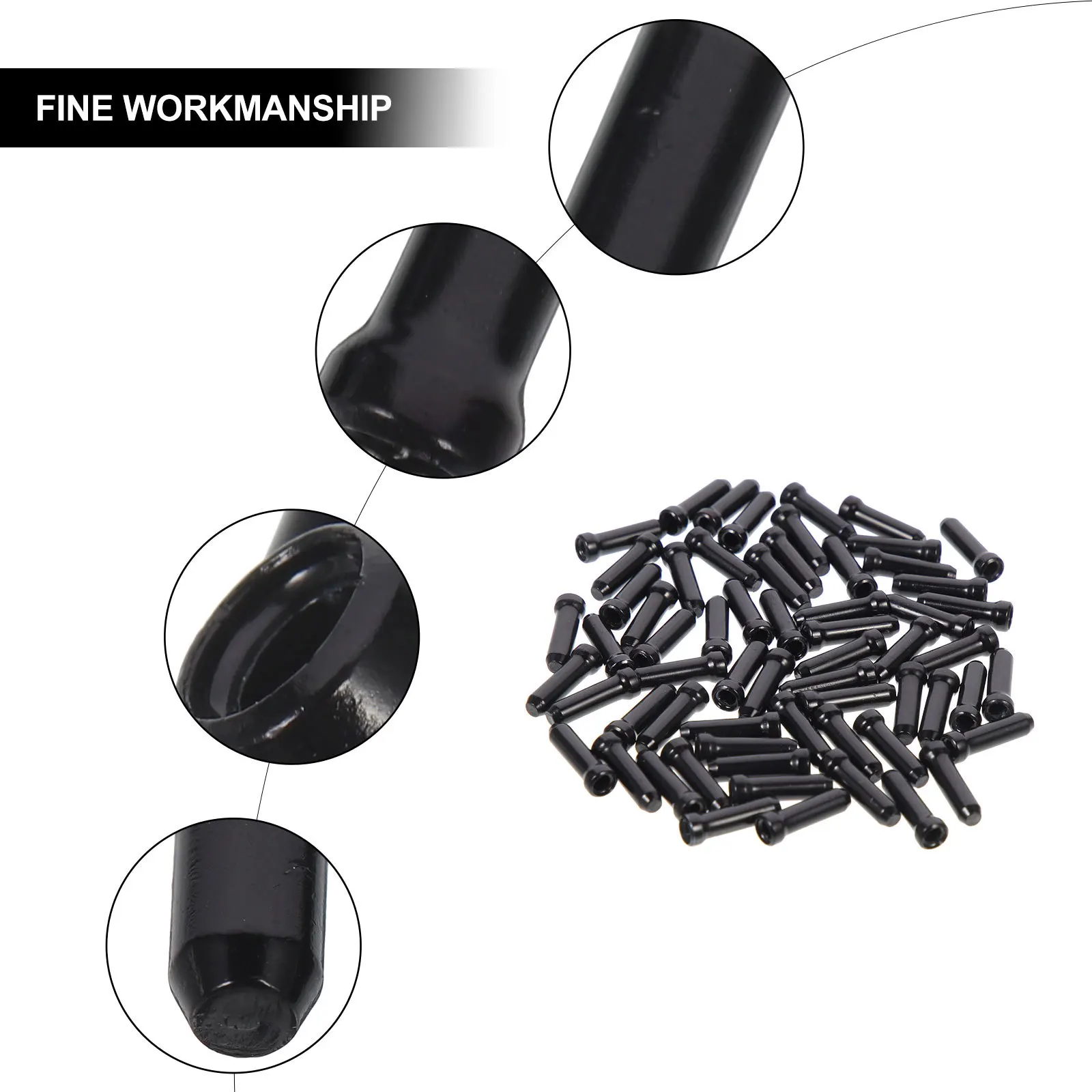 50Pcs Brake Cable End Caps High Hardness Aluminum Alloy Durable Bike Accessories Prevent Bifurcation and Scratches
50Pcs Brake Cable End Caps High Hardness Aluminum Alloy Durable Bike Accessories Prevent Bifurcation and Scratches