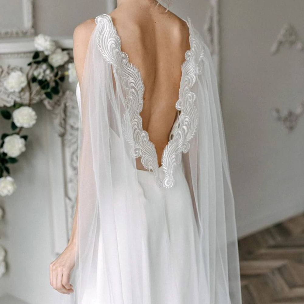 250cm cathedral 1 layer train simple lace v back soft tulle bride wedding outfit accessories wrap cape cloak
250cm cathedral 1 layer train simple lace v back soft tulle bride wedding outfit accessories wrap cape cloak