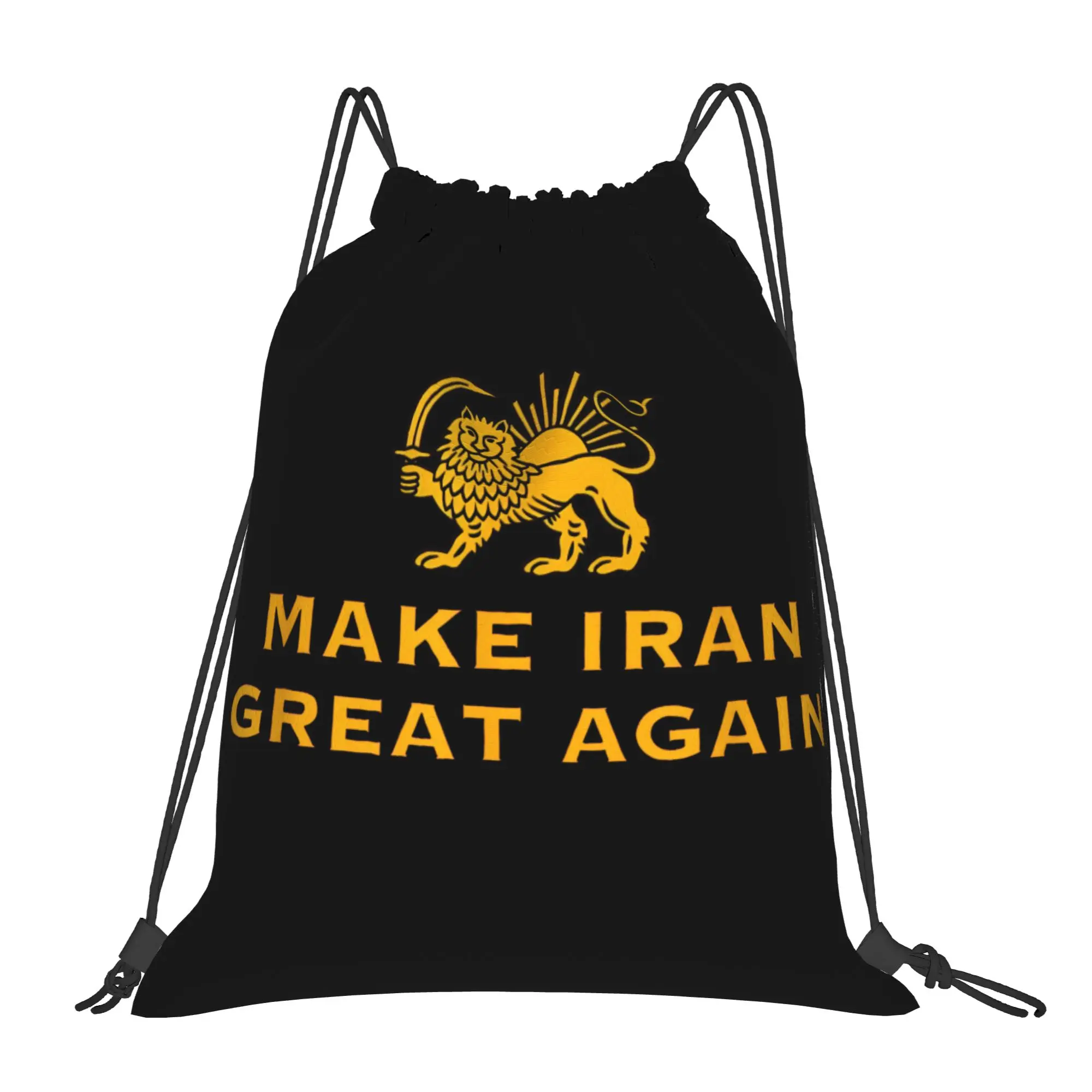 Рюкзак-мешок с эмблемой льва и солнца «Make Iran Great Again», спортивный, водонепроницаемый, для велоспорта
Рюкзак-мешок с эмблемой льва и солнца «Make Iran Great Again», спортивный, водонепроницаемый, для велоспорта