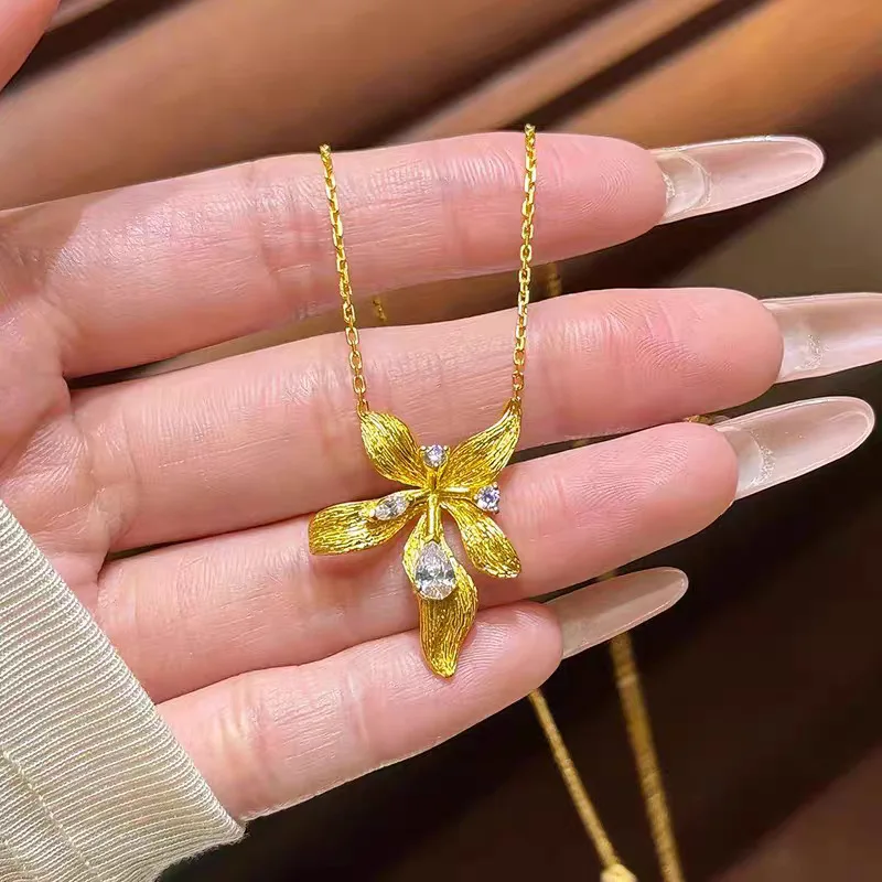 Fahsion 18k Gold Color Gold Iris Ring Necklace for Women Bride Birthday Wedding Engagement Party Fine Jewelry Sets Gifts
Fahsion 18k Gold Color Gold Iris Ring Necklace for Women Bride Birthday Wedding Engagement Party Fine Jewelry Sets Gifts