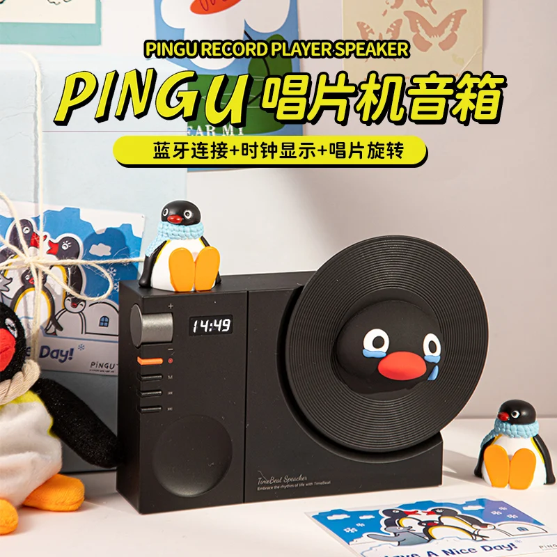 Аниме периферийный подарок Pingu Penguin семейство для парня на день рождения ретро черный клей запись Bluetooth аудио настольный подарок орнамент
Аниме периферийный подарок Pingu Penguin семейство для парня на день рождения ретро черный клей запись Bluetooth аудио настольный подарок орнамент