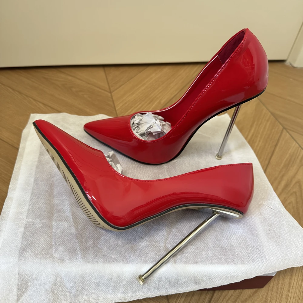 Veowalk 2026 New Arrival Women 12cm Metal High Heels Sexy Red Pointy Toe Shallow Stilettos Pole Dancing Crossdress Unisex Shoes
Veowalk 2026 New Arrival Women 12cm Metal High Heels Sexy Red Pointy Toe Shallow Stilettos Pole Dancing Crossdress Unisex Shoes