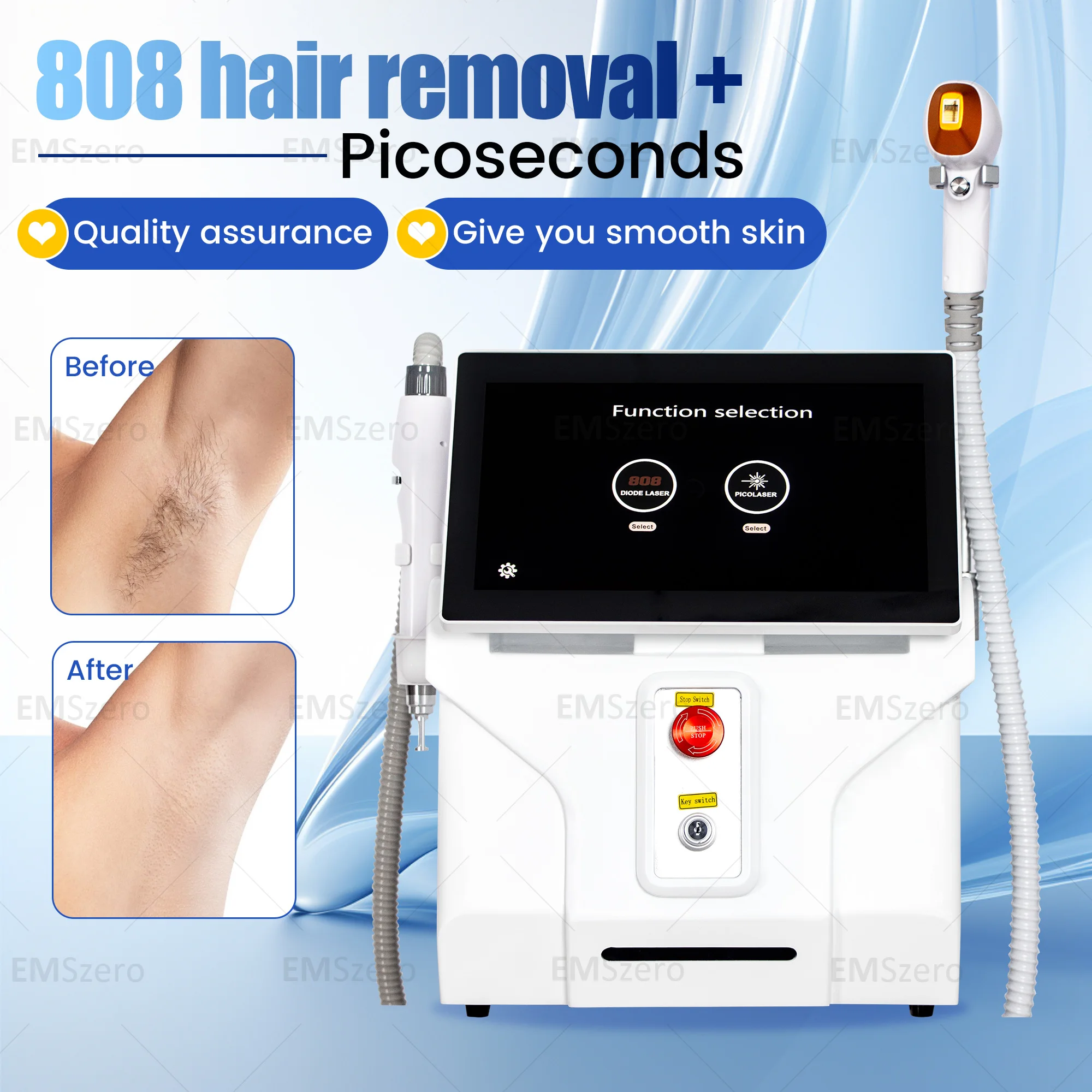 4Waves Professional Mini Diode Ice Titanium Laser Body Hair Removal Machine 808nm Alexandrite Device Permanent CE Woman
4Waves Professional Mini Diode Ice Titanium Laser Body Hair Removal Machine 808nm Alexandrite Device Permanent CE Woman