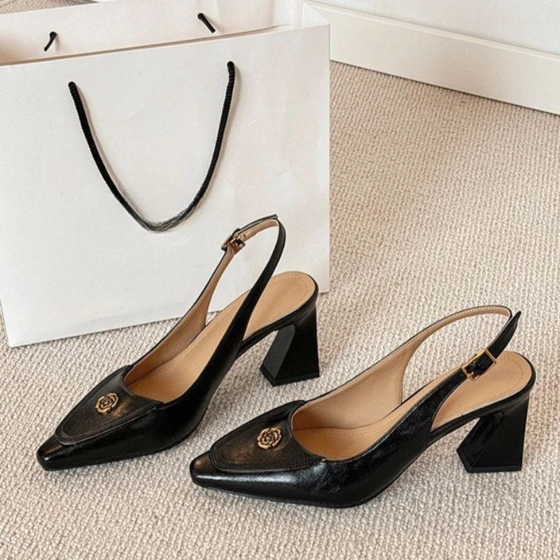 Retro Women Sandals Exquisite Pointed Tip High Heeled Sandals for Woman French Style Casual Shoes Designer Shoes Sandalias Mujer
Retro Women Sandals Exquisite Pointed Tip High Heeled Sandals for Woman French Style Casual Shoes Designer Shoes Sandalias Mujer