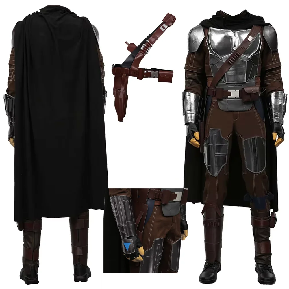 Din Djarin Cosplay Costume Cape Outfit Clothing Brown Leather Utility Belt Adult Men Outfits Halloween Carnival Fancy Disguise
Din Djarin Cosplay Costume Cape Outfit Clothing Brown Leather Utility Belt Adult Men Outfits Halloween Carnival Fancy Disguise
