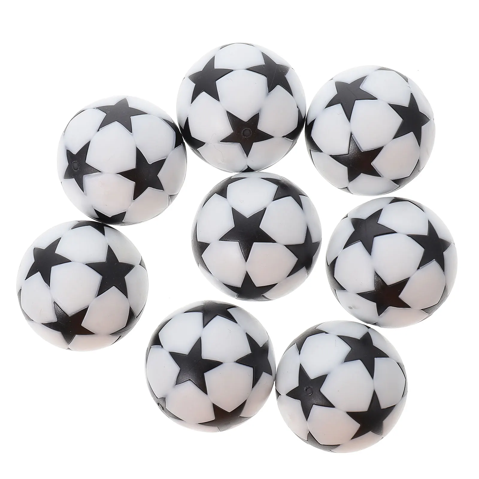 8 Pcs Five Star Football Table Soccer Foosball Toy Small Plastic Machine Replacement Black White Game Accessories
8 Pcs Five Star Football Table Soccer Foosball Toy Small Plastic Machine Replacement Black White Game Accessories