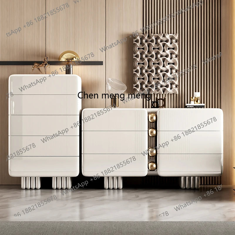 Italian light luxury six-bucket bedside cabinet, advanced storage cabinet, solid wood entrance minimalist side cabinet
Italian light luxury six-bucket bedside cabinet, advanced storage cabinet, solid wood entrance minimalist side cabinet