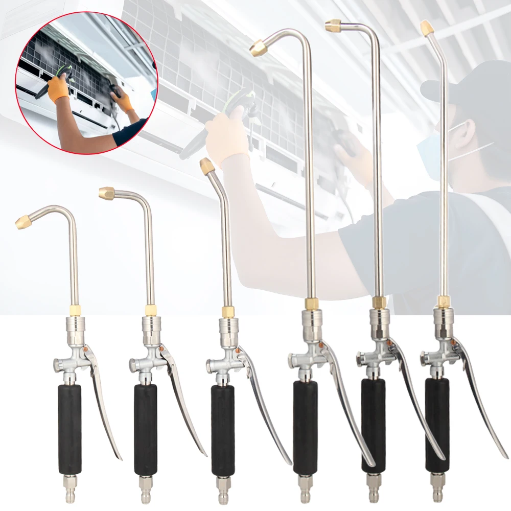 1/4" Quick Connect Pressure Washer Gun - 25° Fan Jet Nozzle with Extension Wand for Car/AC/Appliance Cleaning
1/4" Quick Connect Pressure Washer Gun - 25° Fan Jet Nozzle with Extension Wand for Car/AC/Appliance Cleaning