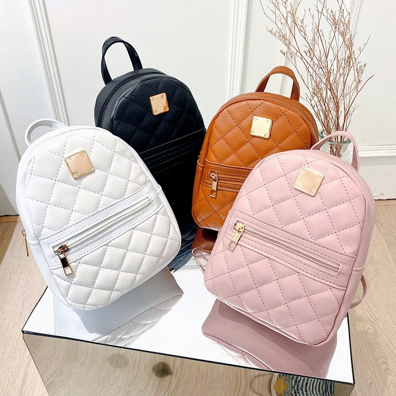 Модный и модный небольшой женский рюкзак с ромбовидным узором
Модный и модный небольшой женский рюкзак с ромбовидным узором