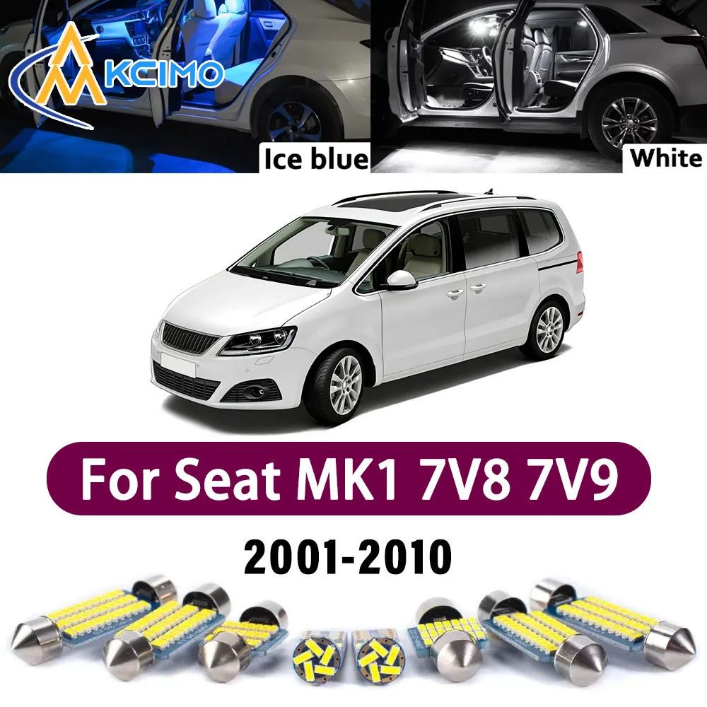 High Lumen CANBUS Error Free LED Interior Light Kit For Seat MK1 7V8 7V9 2001-2010 Map Trunk Reading Dome Lamp Bulbs Set
High Lumen CANBUS Error Free LED Interior Light Kit For Seat MK1 7V8 7V9 2001-2010 Map Trunk Reading Dome Lamp Bulbs Set