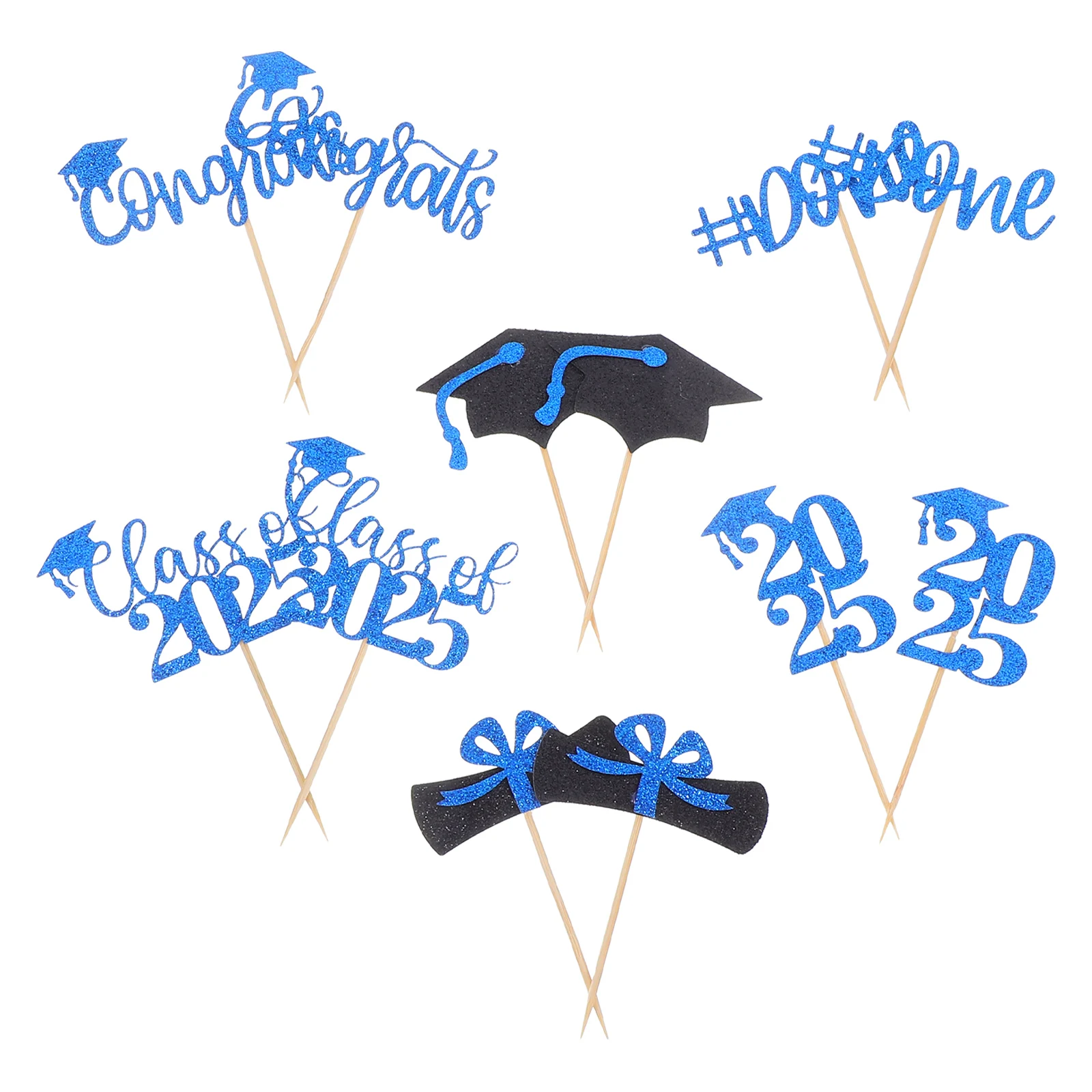 12 pcs Cake Toppers Graduation Decoration Signs 2025 Party Supplies Picks Easy Use Celebrate Grad Season
12 pcs Cake Toppers Graduation Decoration Signs 2025 Party Supplies Picks Easy Use Celebrate Grad Season