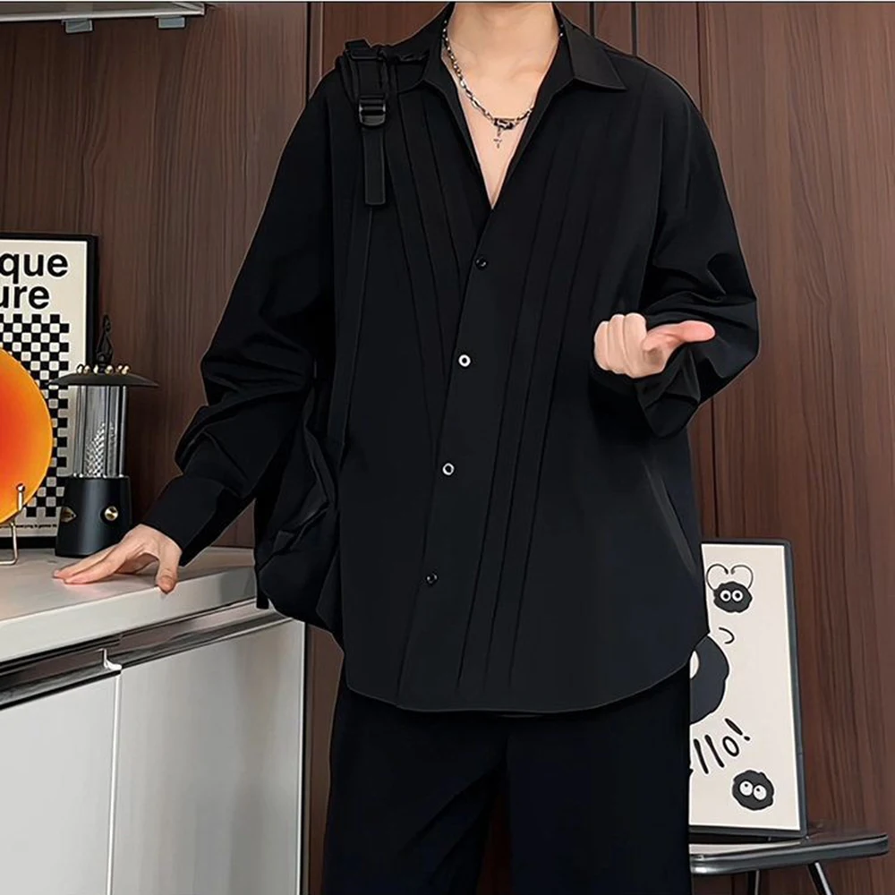 2026 Summer New Men's Solid Color Long-Sleeve Shirt American Retro Fashion Trendy High Street Loose Casual Niche Men's Top
2026 Summer New Men's Solid Color Long-Sleeve Shirt American Retro Fashion Trendy High Street Loose Casual Niche Men's Top