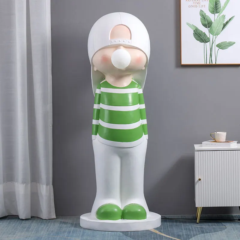 Bubble Blowing Boy Living Room Large Ornament Creative Entrance Home Decoration Store Model Room Cartoon Floor Sculpture
Bubble Blowing Boy Living Room Large Ornament Creative Entrance Home Decoration Store Model Room Cartoon Floor Sculpture