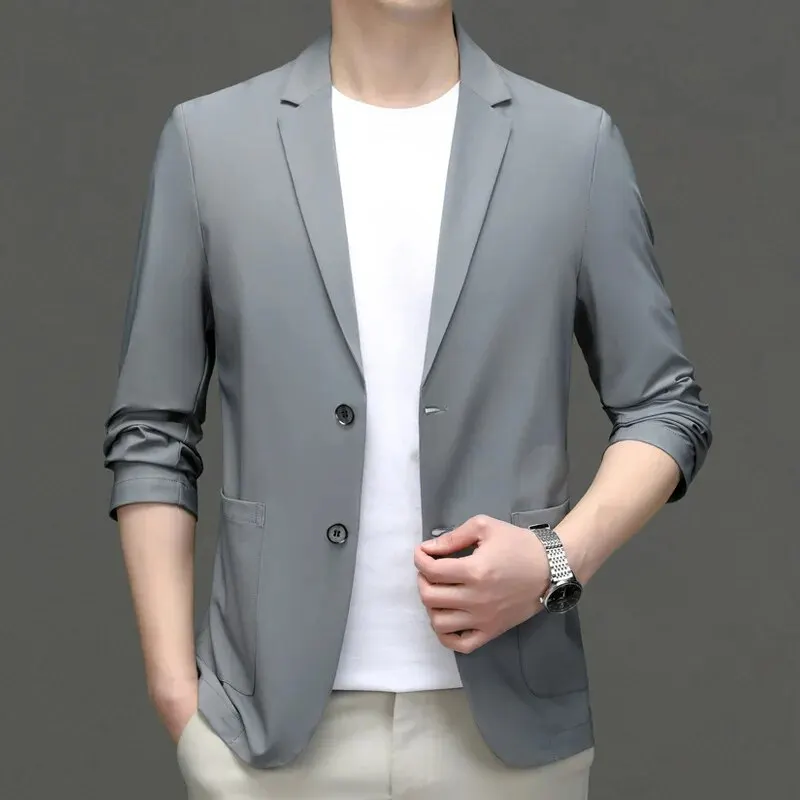 5521-cotton water washing and leisure western clothes 145 men's top single -piece thin slim small suit
5521-cotton water washing and leisure western clothes 145 men's top single -piece thin slim small suit