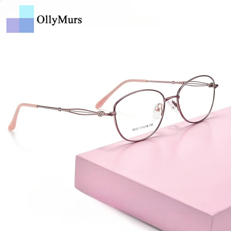 OLLYMURS Fashion Ultralight Women's Glasses High Quality Alloy Retro New Small Size Optical Prescription Eyeglasses Frame 8530X
OLLYMURS Fashion Ultralight Women's Glasses High Quality Alloy Retro New Small Size Optical Prescription Eyeglasses Frame 8530X