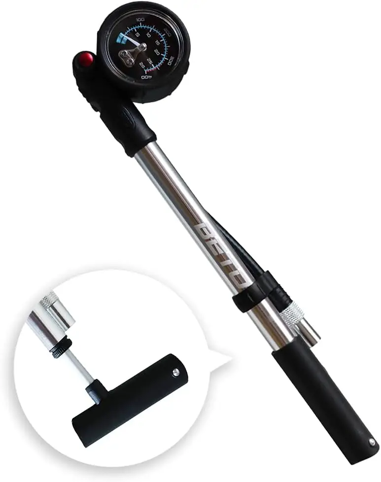 Precision SP-002AGN Shock Pump, 400 PSI, for Bicycle Suspension & Air Shocks
Precision SP-002AGN Shock Pump, 400 PSI, for Bicycle Suspension & Air Shocks