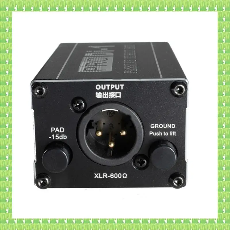 Single Channel Passive DI-Box With XLR TRS Interfaces Direct Injection Audio Box Balanced & Unbalance Signal Converter, Durable
Single Channel Passive DI-Box With XLR TRS Interfaces Direct Injection Audio Box Balanced & Unbalance Signal Converter, Durable