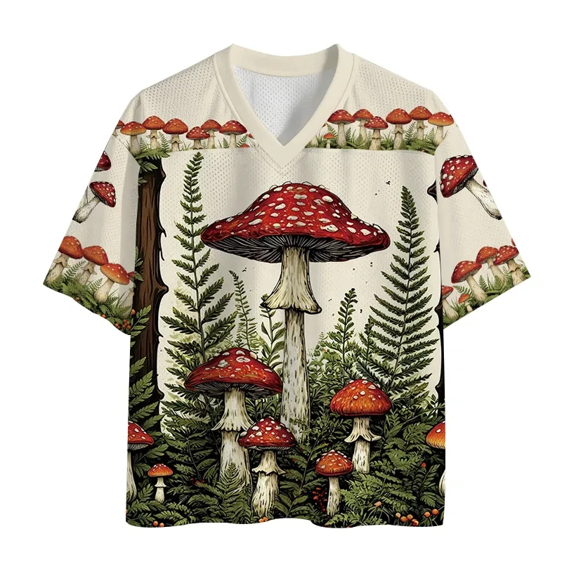 2026 Summer Fashion New Limited Edition Outdoor Fun Tall Mushroom 3D Printed T-shirt Y2K V-neck Breathable T-shirt Large
2026 Summer Fashion New Limited Edition Outdoor Fun Tall Mushroom 3D Printed T-shirt Y2K V-neck Breathable T-shirt Large