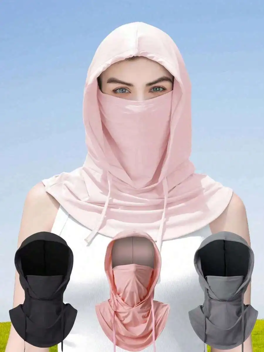 Unisex Ice Silk Sunscreen Balaclava Full Face UV Protection Mask Breathable Adjustable Neck Gaiter With Ear Covers
Unisex Ice Silk Sunscreen Balaclava Full Face UV Protection Mask Breathable Adjustable Neck Gaiter With Ear Covers