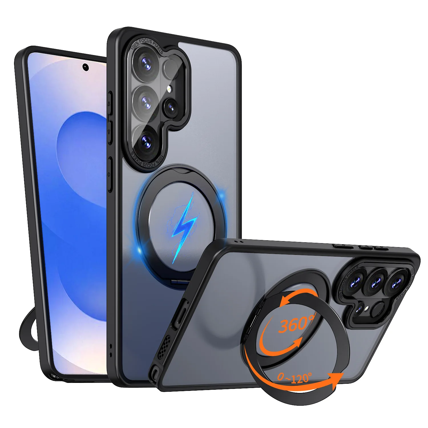 Чехол 360 для Samsung Galaxy S26/S26 Plus/S26 Ultra ° Вращающаяся магнитная подставка-кольцо, защита военного класса, матовая, полупрозрачная
Чехол 360 для Samsung Galaxy S26/S26 Plus/S26 Ultra ° Вращающаяся магнитная подставка-кольцо, защита военного класса, матовая, полупрозрачная