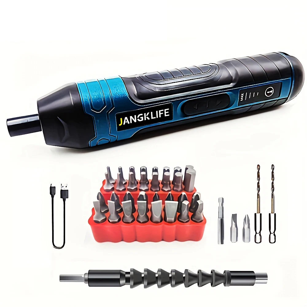 Cordless Electric Screwdriver Rechargeable 1300mah Lithium Battery Mini Drill 3.6V Power Tools Set Household Maintenance Repair
Cordless Electric Screwdriver Rechargeable 1300mah Lithium Battery Mini Drill 3.6V Power Tools Set Household Maintenance Repair